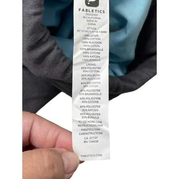 Fabletics bag long Gray Teal - Picture 2 of 3